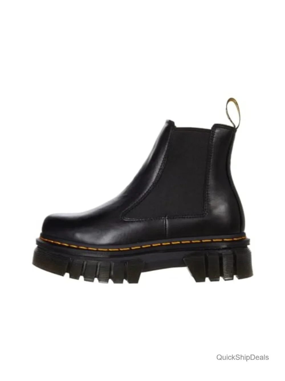 Nappa Leather Platform Chelsea Boots, Lightweight, Goodyear Welt, Pull-On